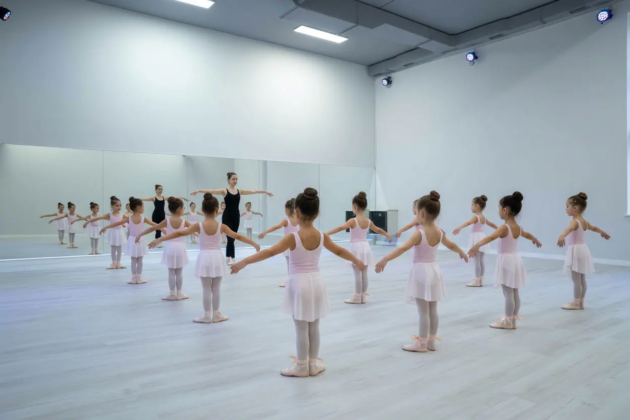 Clase de baile en la sala WHITE